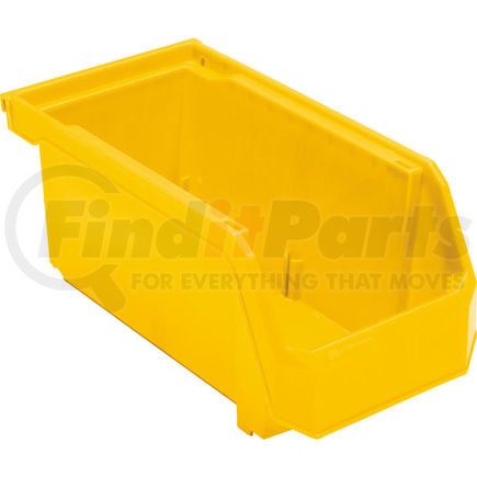 Akro Mils HSN230YELLO Akro-Mils&#174; Plastic Hang Stack & Nest Bin, 5-1/2"W x 10-7/8"D x 5"H, Yellow