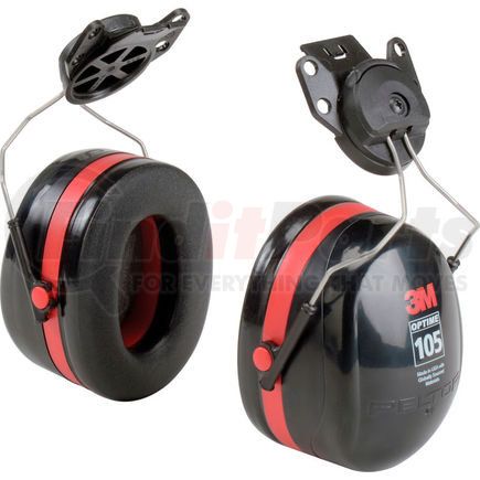 3M 7000002327 3M&#8482; PELTOR Optime&#8482; 105 Earmuffs H10P3E, Hard Hat Attached, NRR 18 dB