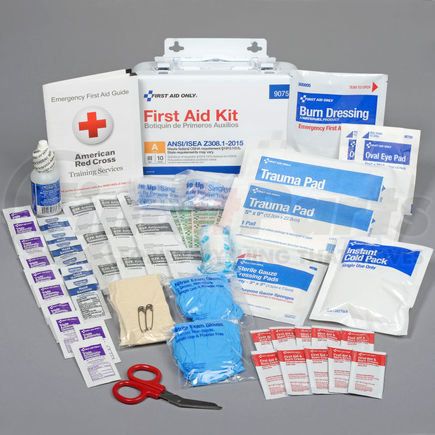 Acme United 90755 First Aid Only 90755 10 Person First Aid Kit, ANSI A, Metal Case