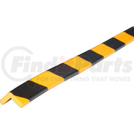 Ironguard Safety Products 60-6742 Knuffi 90-Degree Shelf Bumper Guard, Type E, 39-3/8"L x 1"W, Yellow/Black, 60-6742