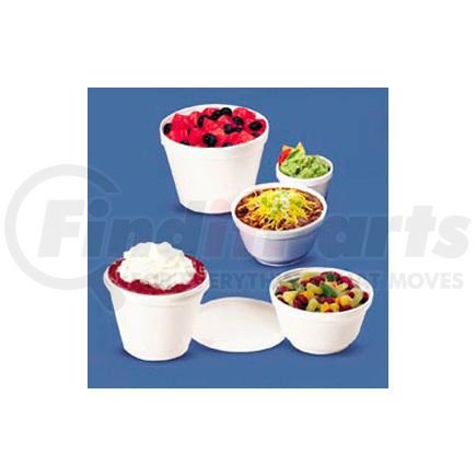 Dart DCC 8SJ20 Dart&#174; DCC8SJ20, Food Container, 8 oz.,Foam, White, 1,000/Carton