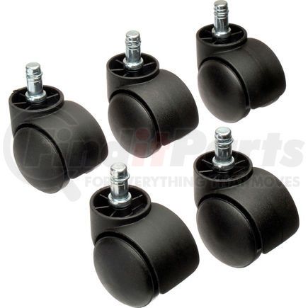 Global Industrial RP2022 Interion&#174; 50mm Casters w/Barrel, 5 Per Set