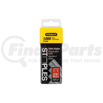 Stanley  CT109T Stanley CT109T Round Crown Cable Staples 9/16", 1,000 Pack