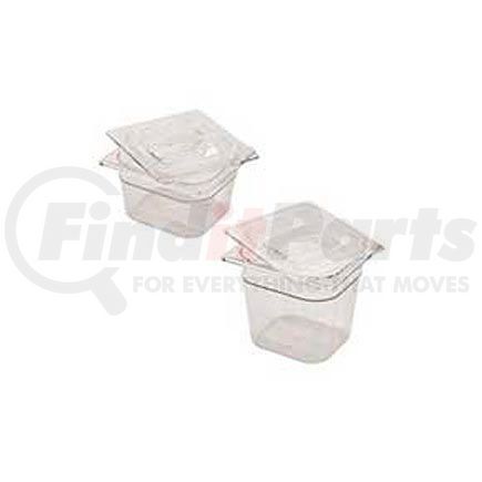 Rubbermaid FG106P00 CLR Rubbermaid G106P00 - Clear Cold Food Containers, 1/6 Size, 2-1/2 Quarts