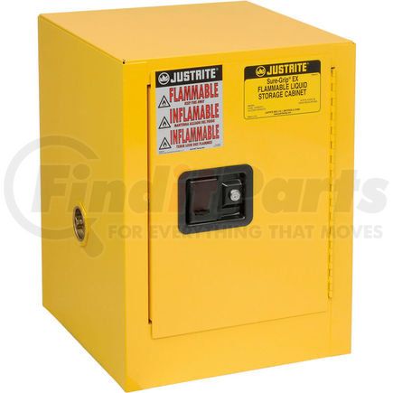 Justrite 890400 Justrite Flammable 4 Gallon Liquid Cabinet Manual Single Door Vertical Storage
