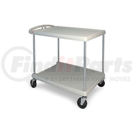 Metro MY2636-25G Metro myCart&#153; Utility Cart With Chrome Posts, 2 Shelf, 40-1/4"Lx27-11/16"W, Blue