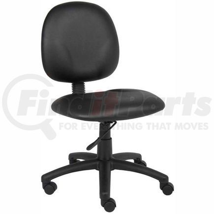 Boss B9090-AM Boss Task Chair - Vinyl - Mid Back - Black