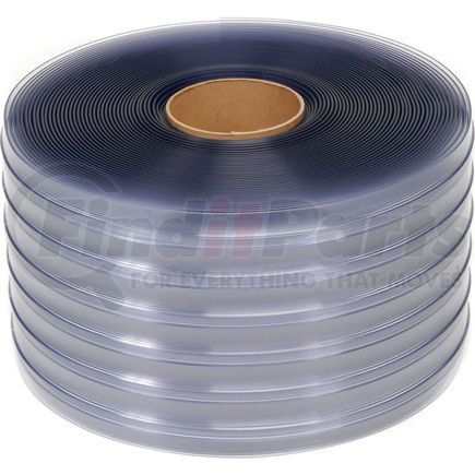 TMI 000-585339 Global Industrial&#153; PVC Strip Curtain Roll - Scratch Resistant Ribbed Clear - 12" x 150' x .110"