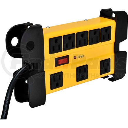 Global Industrial FL-210S3 Global Industrial&#153; Safety Surge Protected Power Strip, 8 Outlets, 15A, 1200 Joules, 6' Cord