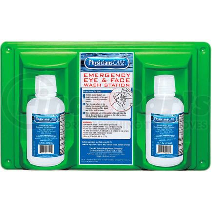 Acme United 24-102 Physicians Care, 16 oz. Double Bottle Eyewash Station, 24-102