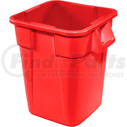 Rubbermaid FG352600RED 28 Gallon Square Rubbermaid Brute Waste Receptacles - Red 3526