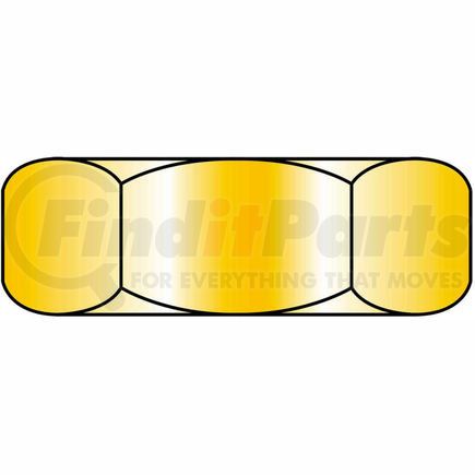 Brighton-Best 331250 Hex Jam Nut - 1/2-13 - Low Carbon Steel - Zinc Yellow - UNC - Pkg of 100 - Brighton-Best 331250