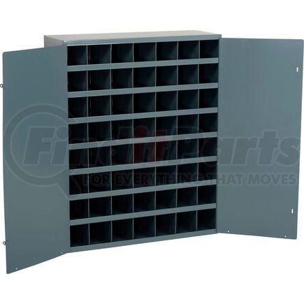 Durham 252046 Durham Steel Storage Parts Bin Cabinet 361-95 With Doors - 56 Compartments