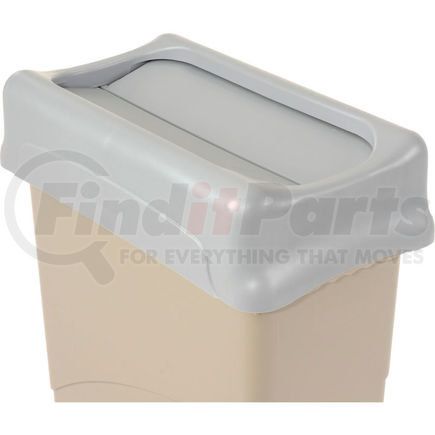 Rubbermaid FG267360GRAY Lid For 16-23 Gallon Rectangular Rubbermaid Waste Receptacles - Gray