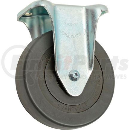 Casters, Wheels & Industrial Handling 7727-5 Medium Duty Rigid Plate Caster 5" Hard Rubber Wheel 290 Lb. Capacity