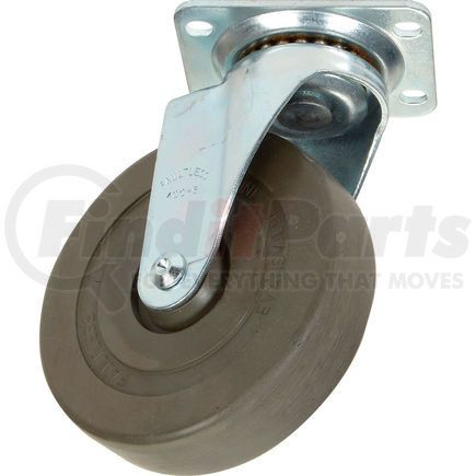 Casters, Wheels & Industrial Handling 427-5 Medium Duty Swivel Plate Caster 5" Hard Rubber Wheel 290 Lb. Capacity
