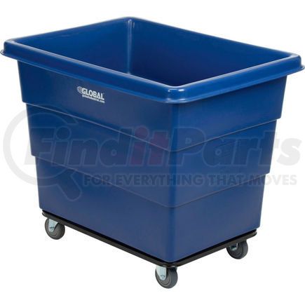 Global Industrial BLK12RS Global Industrial&#8482; Plastic Bulk Box Truck, 12 Bushel, Steel Chassis Base, Blue