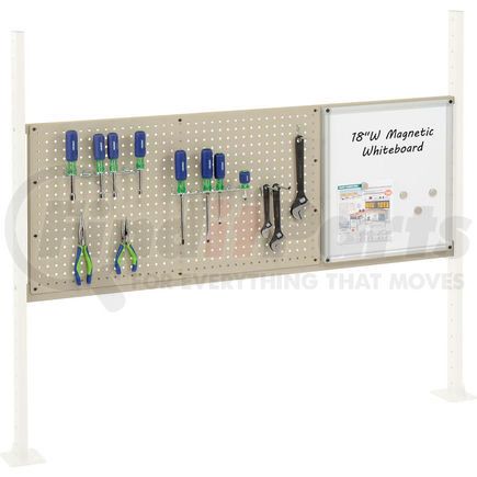 Global Industrial 319174TN Global Industrial&#153; Panel Kit for 60"W Workbench 18"W Whiteboard & 36"W Pegboard, Mount Rail TN