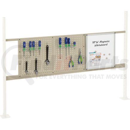 Global Industrial 319170TN Global Industrial&#153; Panel Kit for 72"W Workbench 18"W Whiteboard & 36"W Pegboard, Mount Rail TN