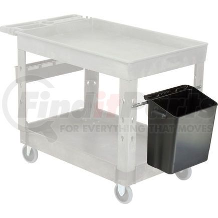 Global Industrial 241678 Global Industrial&#153; Waste Container With Mount Bar, 14"Lx10"Wx19"H