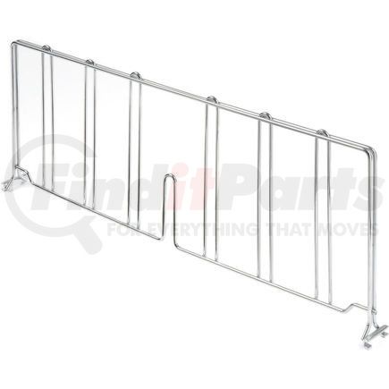 Precision Sourcing AD821C Nexel&#174; AD821C Chrome Divider 21"D x 8"H for Wire Shelves