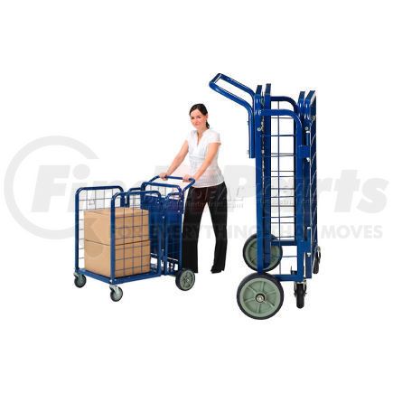 Global Industrial 242026 Global Industrial&#153; Fold-A-Way Stock Cart, 2 Shelves, 28"Wx38"L, 750 Lbs. Cap.