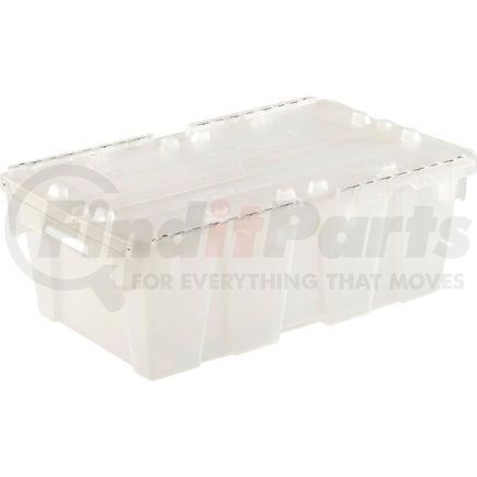 LEWISBins+ FP075-Clear ORBIS Flipak&#174; Attached Lid Container FP075 -19-7/8 x 11-3/4 x 7-1/4, Clear