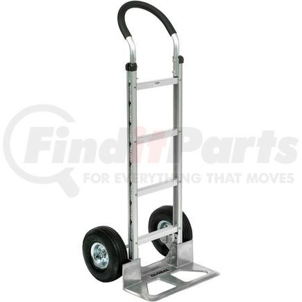 Global Industrial 168259 Global Industrial&#8482; Aluminum Hand Truck - Curved Handle - Pneumatic Wheels