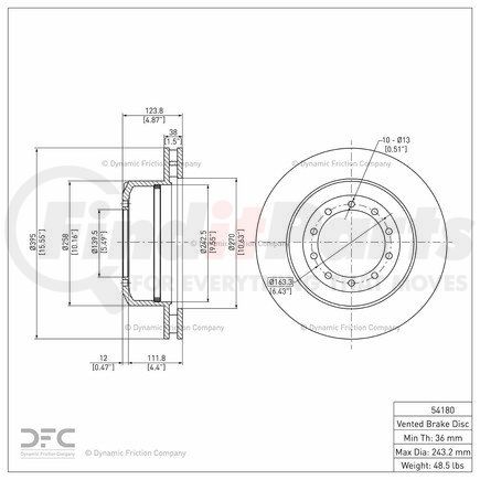 Dynamic Friction Company 604-54180 