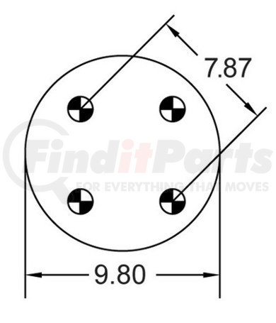 Continental AG 1R12-653 [FORMERLY GOODYEAR]<br>Air Spring Rolling Lobe