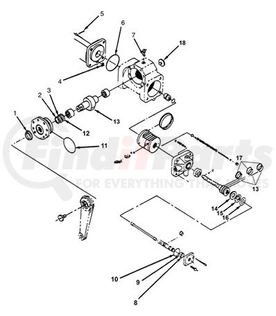 Newstar S-17692 SECTOR SHAFT COVER KIT (M100)