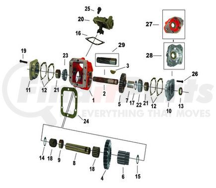 Newstar S-16305 Output Gear
