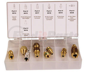 FJC, Inc. 6072 R134a Manifold/Hose Adapter Assortment, 9pcs