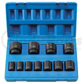 Grey Pneumatic 1311S 11-Piece 1/2 in. Drive 8-Point SAE Impact Socket Set