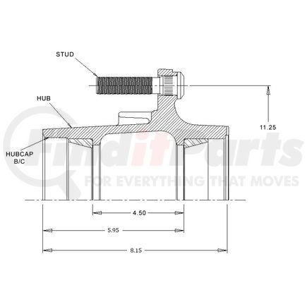 Webb 23431--0T 2343 ABS Assembly W/Cups Only