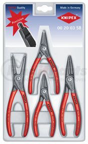 Knipex 002003SB 4 Piece Precision  Internal & External  Snap Ring Pliers Set