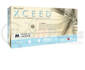 Microflex XC310L Xceed® Powder-Free Nitrile Examination Gloves, Blue, Large