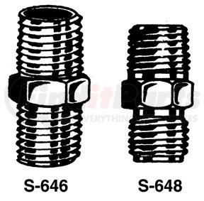 Milton Industries S648 MIL S648 HEX NIPPLE CD/2