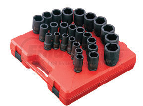 Sunex Tools 4693 26 Pc. 3/4" Drive Metric Deep Impact Socket Set