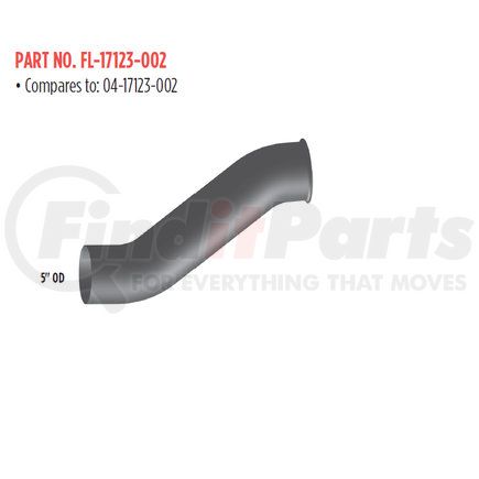 Grand Rock FL-17123-002 5" 2 BEND TURBO PIPE