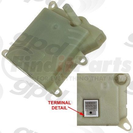 Global Parts Distributors 1711893 HVAC Heater Blend Door Actuator Global 1711893