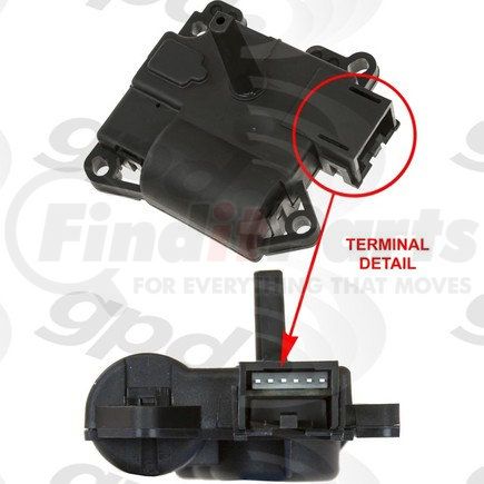 Global Parts Distributors 1711914 HVAC Heater Blend Door Actuator Global fits 03-11 Lincoln Town Car 4.6L-V8