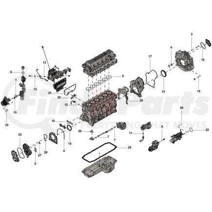 Cummins 2881966 Lower Engine Gasket Set