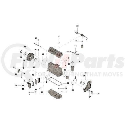 Cummins 3800343 KIT,LOWER ENGINE GASKET