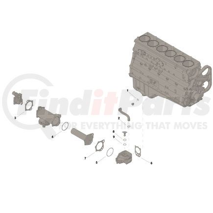 Cummins 3801198 KIT,OIL COOLER SEAL