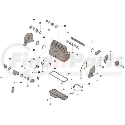 Cummins 3801235 SET,LOWER ENGINE GASKET