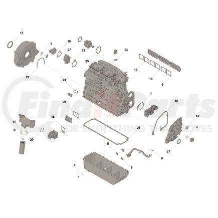 Cummins 3801463 Lower Engine Gasket Kit
