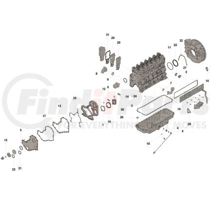 Cummins 3802376 Lower Engine Gasket Set