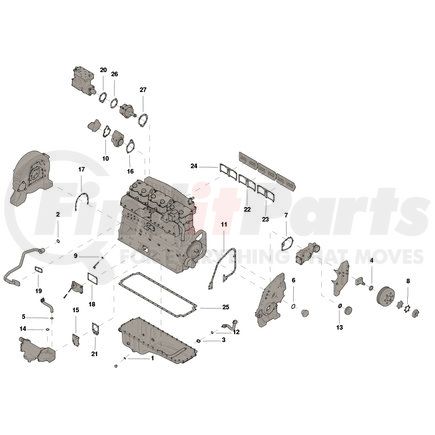 Cummins 3803041 Lower Engine Gasket Set