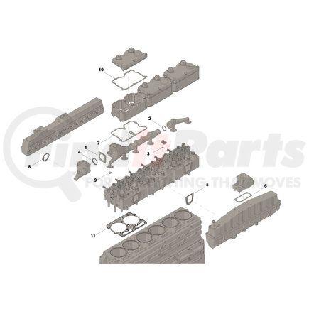 Cummins 4024955 Non-Returnable, Upper Engine Gasket Set